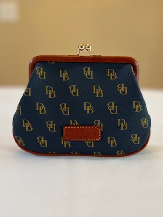 Dooney & Bourke Handbags - DOONEY & BOURKE | Gretta Framed Navy Blue Coin Purse-Like NEW